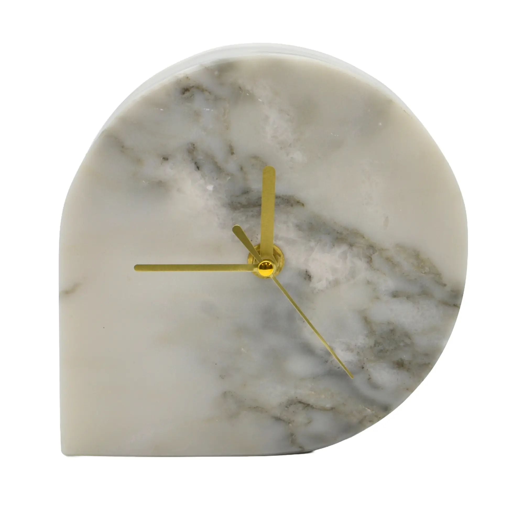 Tischuhr - Minimalistische Marmoruhr - Skulpturaler Zeitmesser Arcus Tempus Default Title