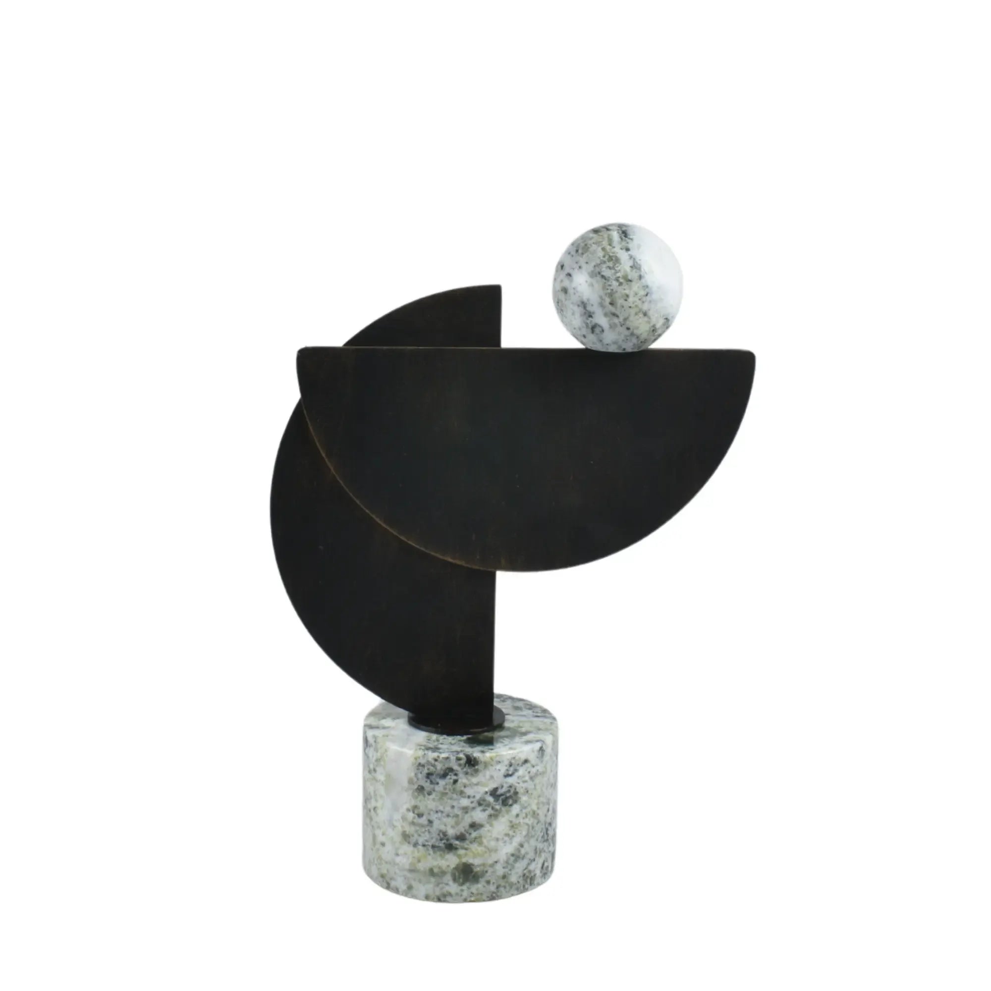 Dekoobjekt - geometirsch - Design Skulptur für Wohnzimmer Regal-Deko Géométrique Bronze Default Title