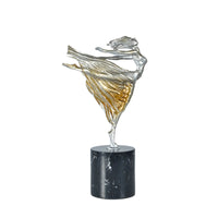 Dekofigur - Elegante Skulptur Schwebende Tanzsilhouette Danza Aurea
