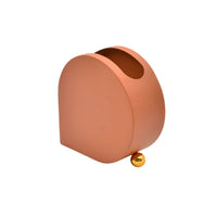 Edelstahlvase - Moderne Designer-Tischvase - Skulpturale Standvase Sfera Aurea