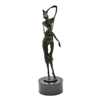Dekofigur - Skulptur Elegante Tanzsilhouette auf Marmor – Femme Élan