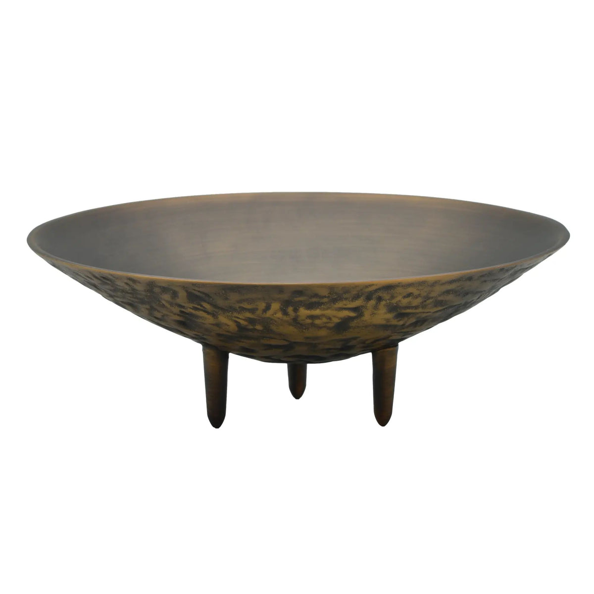 Messingschale - Runde Dreifuß-Dekoschale - Bronze Deko Bowl – Aurea Tripode