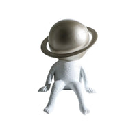 Dekofigur - astronautenstil mit Ring - Deko-Objekt für Regal Marsianer
