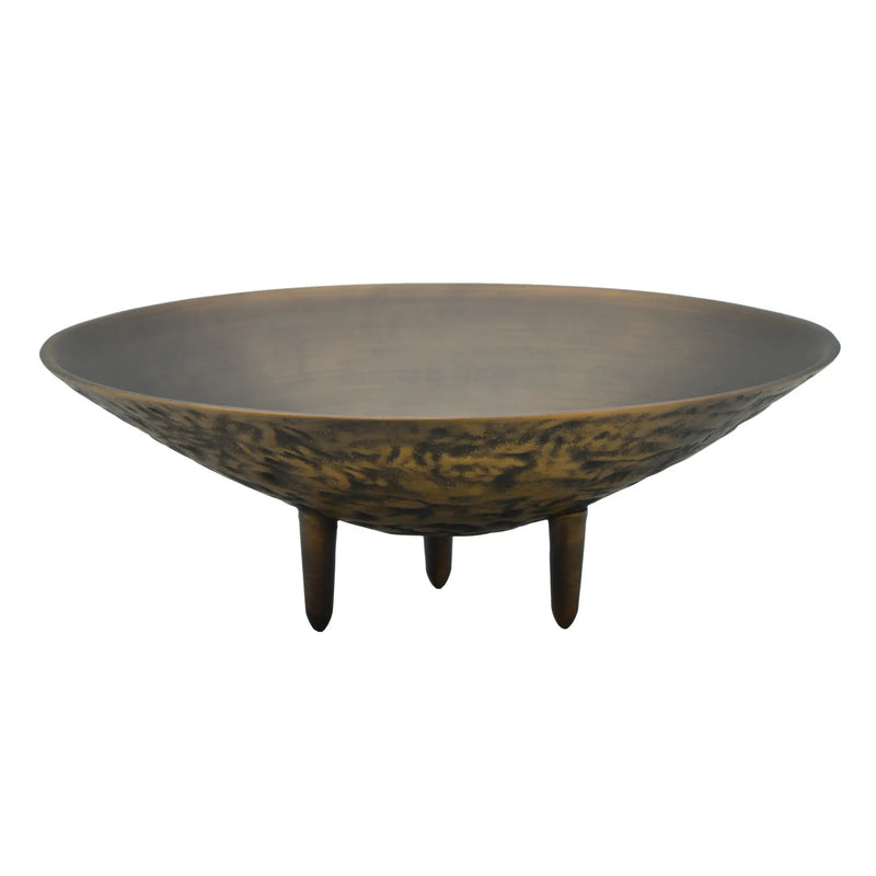 Messingschale - Runde Dreifuß-Dekoschale - Bronze Deko Bowl – Aurea Tripode