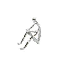 Denkerfigur - Abstrakte Skulptur filigrane Sitzfigur Cogito Nova