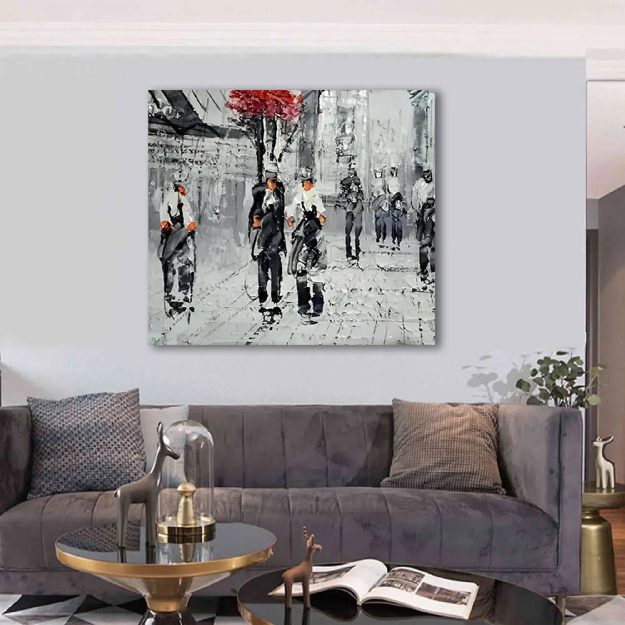 Großes Gemälde - Ciudad en Movimiento