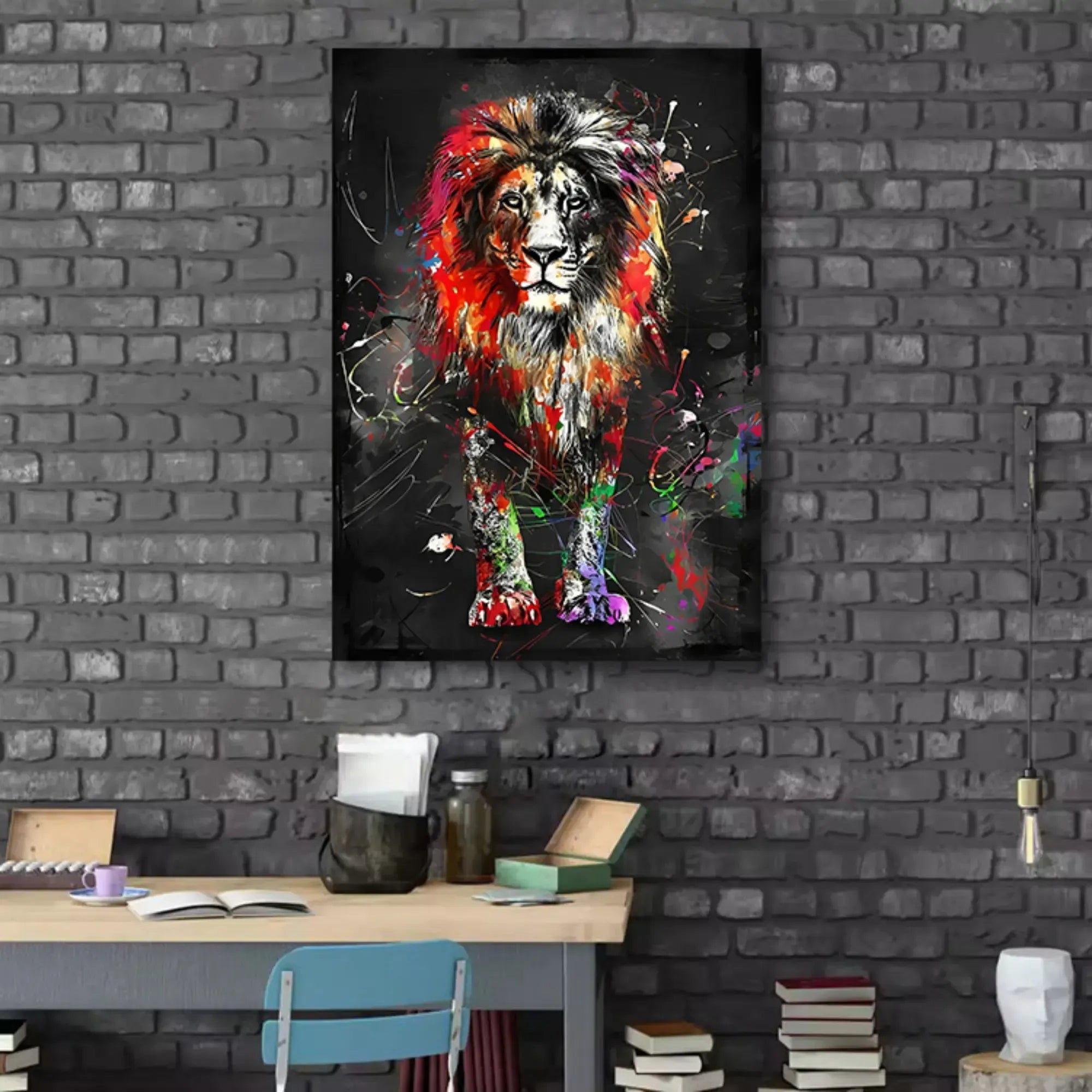 Großes Gemälde - Rey de Colores