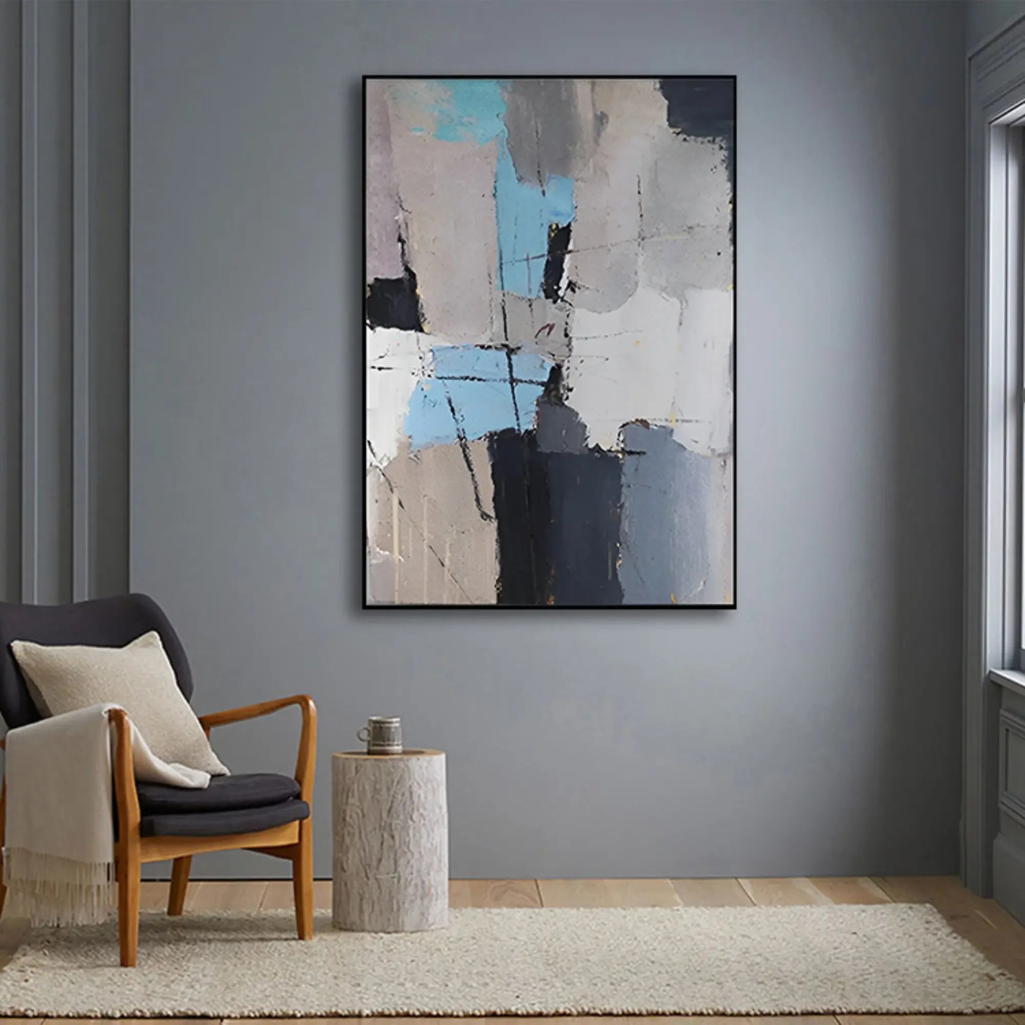 Großes Gemälde - Composición Urbana