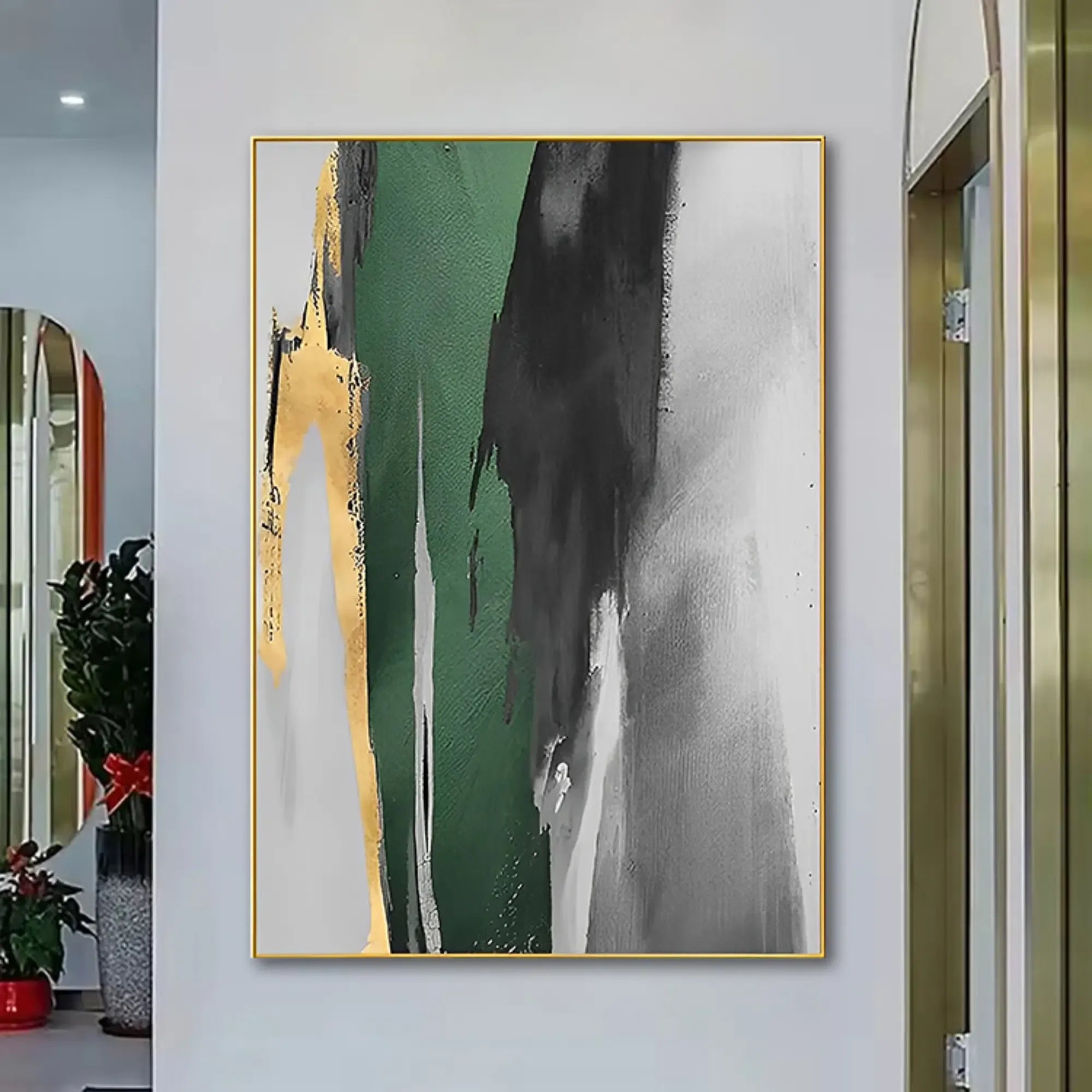 Großes Gemälde - Flujo de Esmeralda