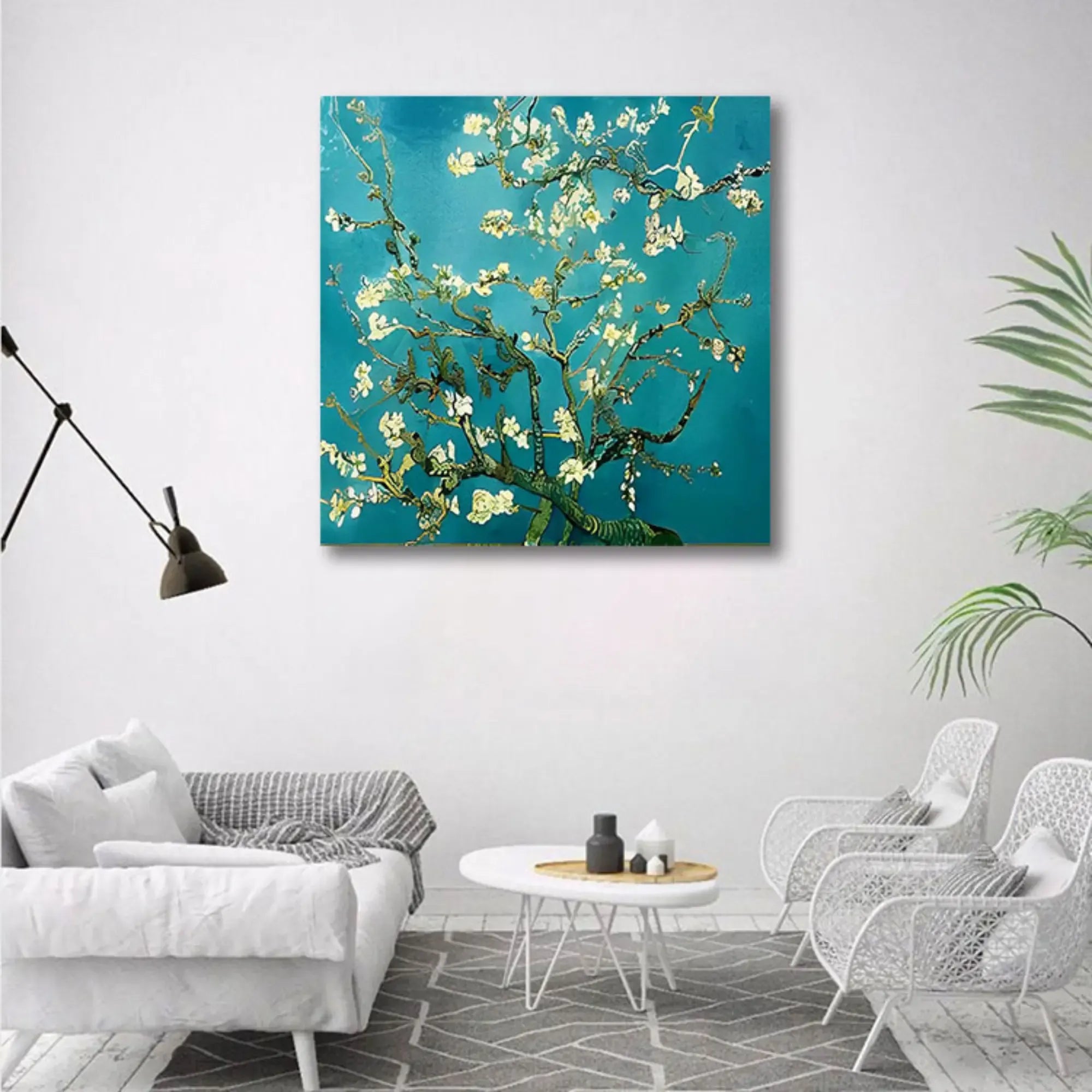 Großes Gemälde - Van Goghs Blühender Mandelbaumzweig, Reproduktion - Ramas en Flor