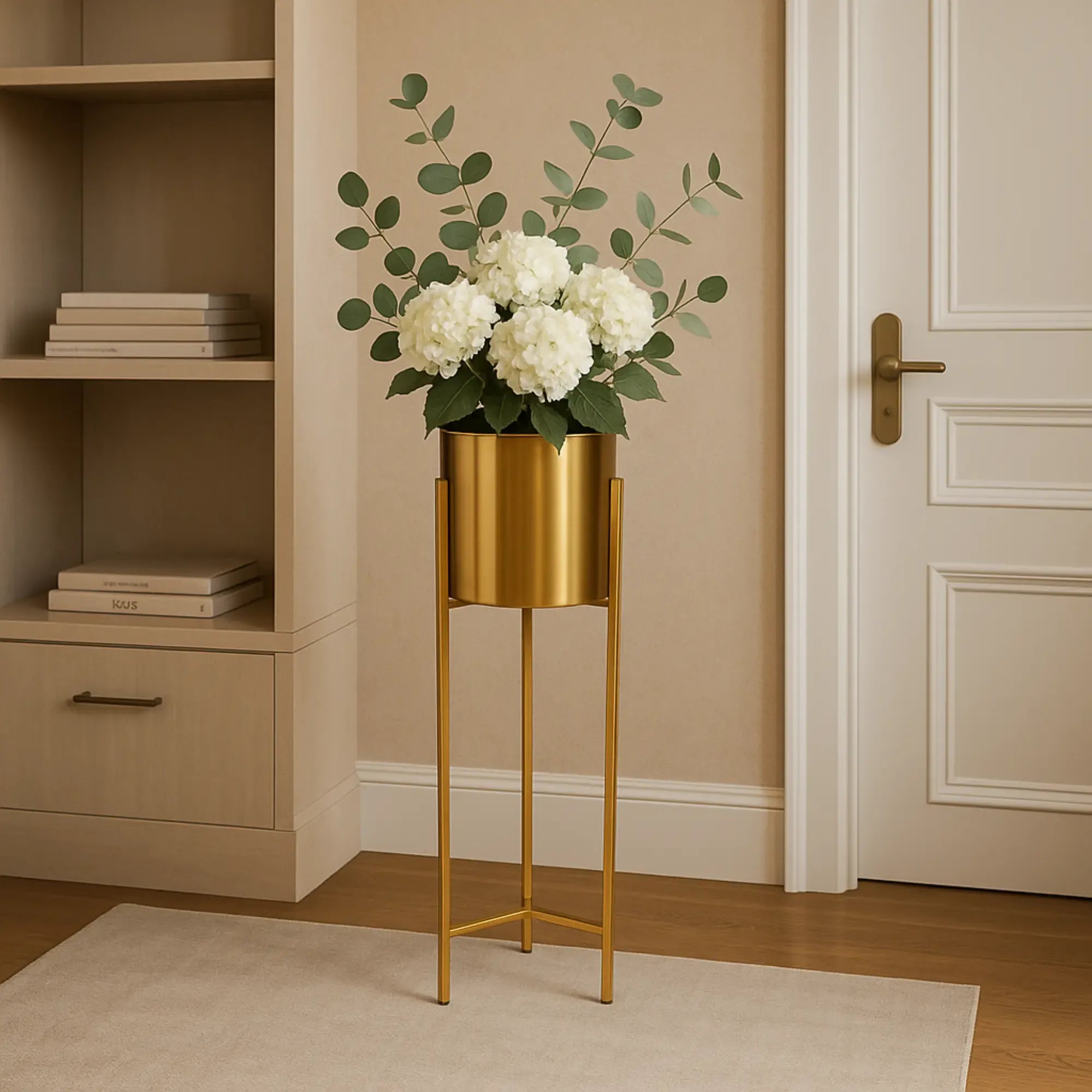 Übertopf - mit Gestell auf 3 Füßen - Pflanzgefäß hoch 25cm Durchmesser Airone