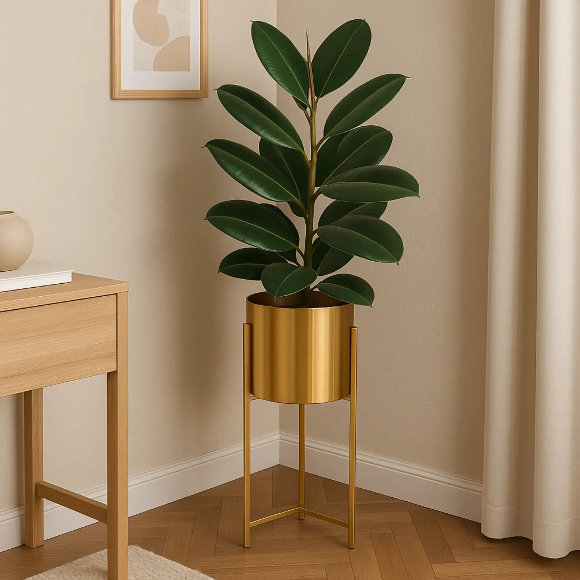 Übertopf - mit Gestell auf 3 Füßen - Pflanzgefäß hoch 25cm Durchmesser Airone