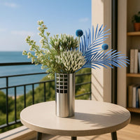 Edelstahlvase - Urban-Loft - Trockenblumenvase Metallic Loft