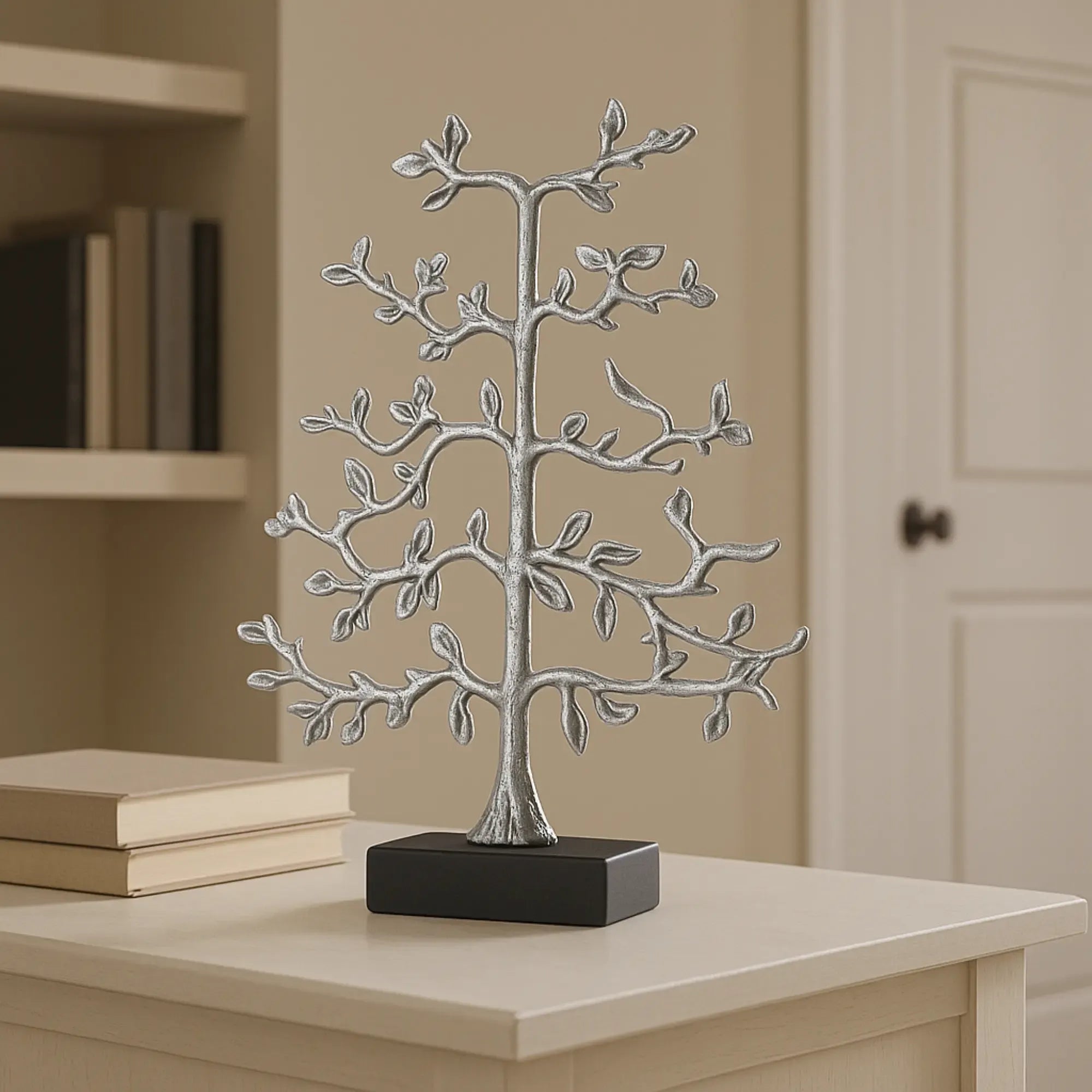 Dekoobjekt - Lebensbaum - Dekobaum auf Marmorgestell Metallbaum Miraculeux Default Title