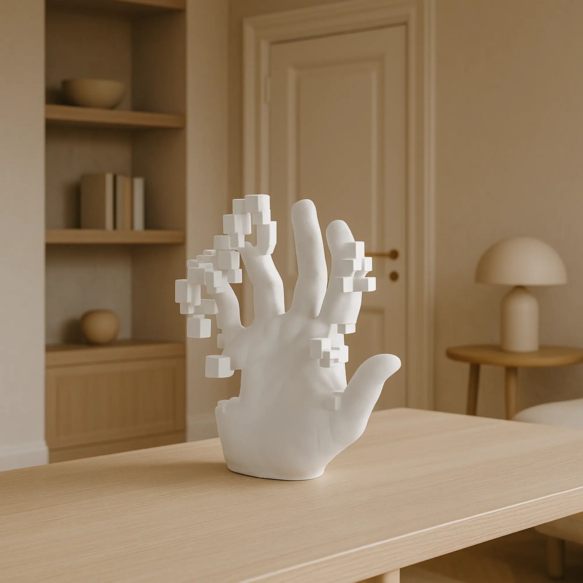 Dekohand - pixeleffekt - Deko-Objekt Dekorative 3D Hand Groß