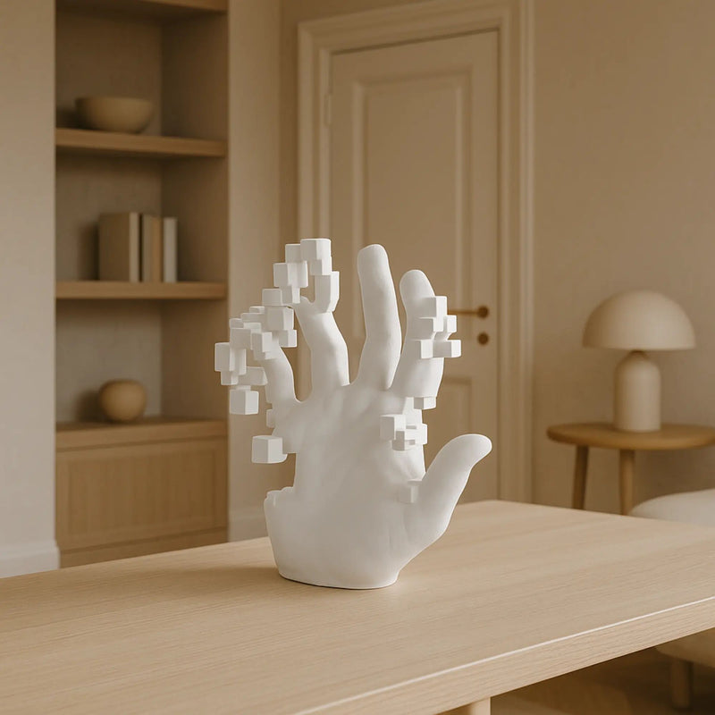 Dekohand - pixeleffekt - Deko-Objekt Dekorative 3D Hand