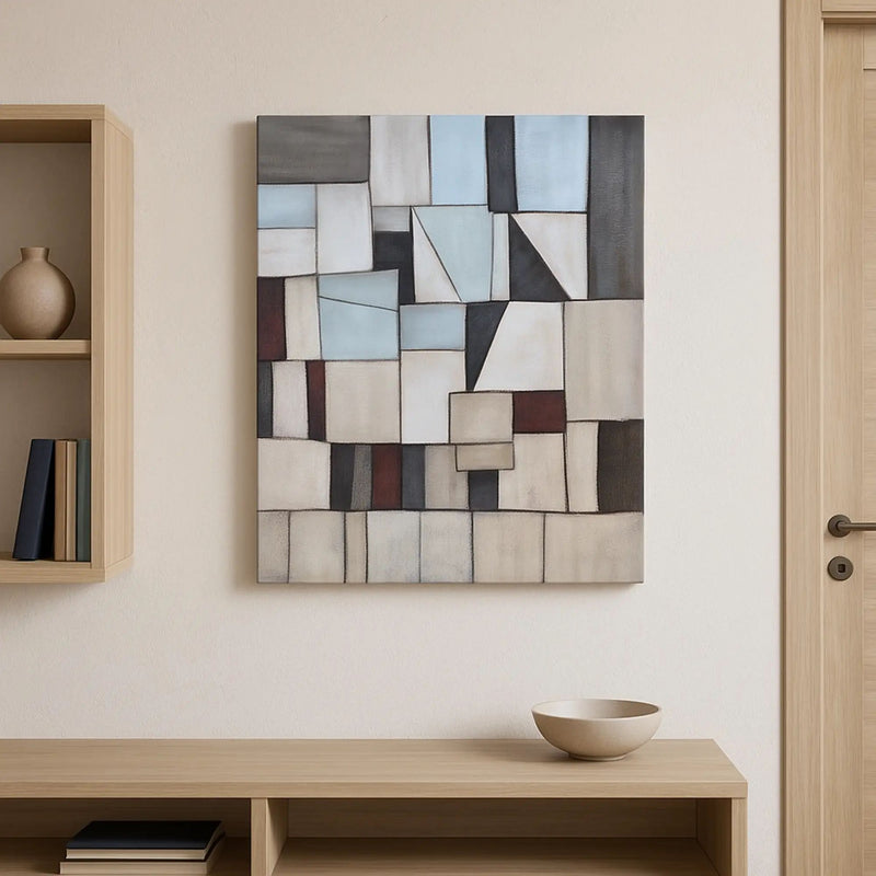 Großes Gemälde - Geometrie der Stille
