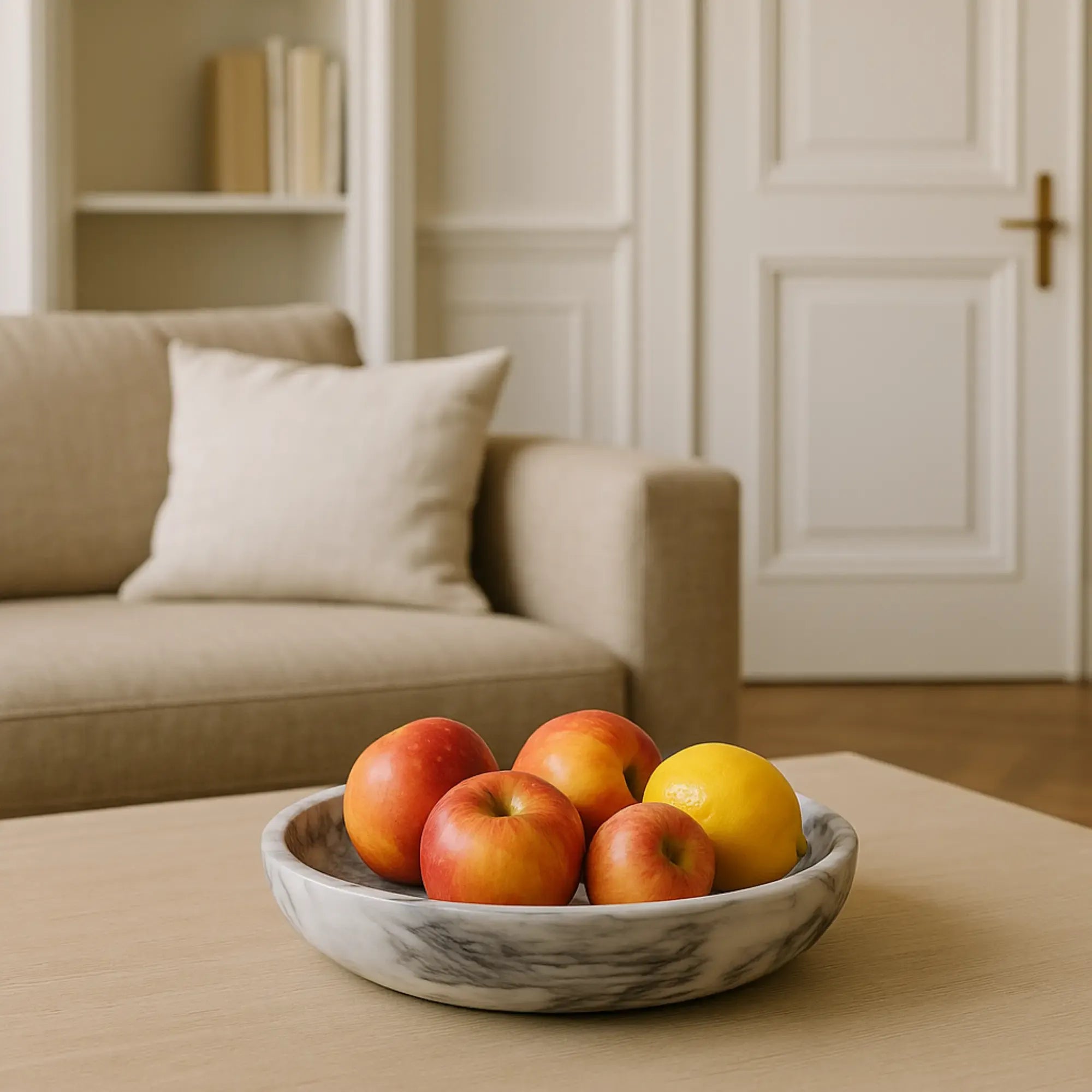 Marmorschale - rund 36 cm - Schwerte Steinschale Deko-Schüssel Schale Bol Eclipse