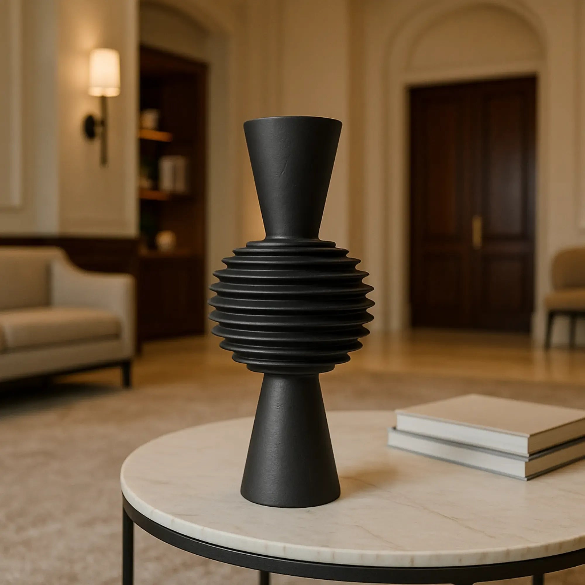 Dekoobjekt - skulpturform - Außergewöhnliches Deko abstraktes Tischdeko Ebon Form Default Title