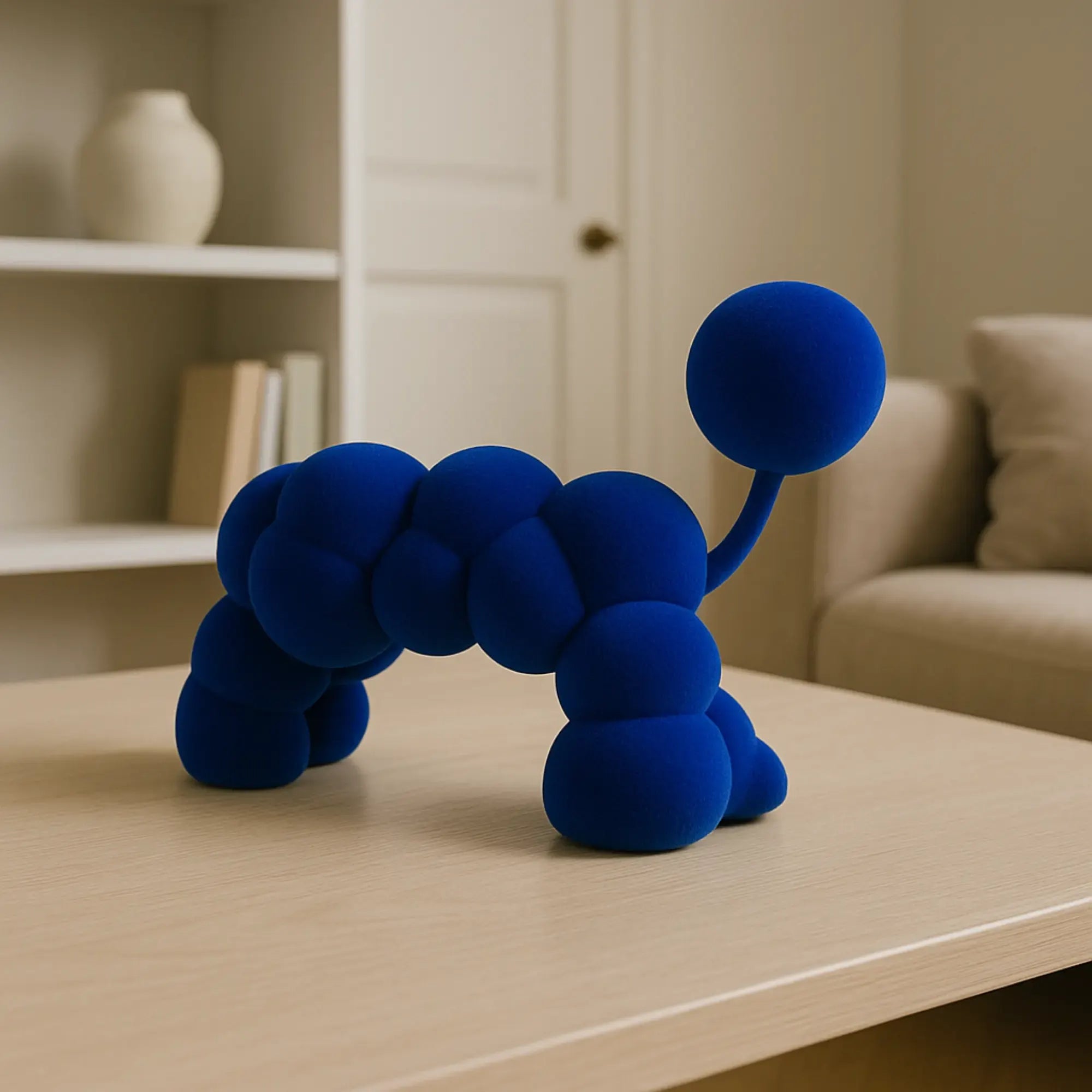 Samtfigur - beflockt - Einzigartiges Deko-Objekt Dekofigur Velvet Abstrakt