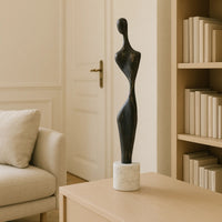 Dekoskulptur - Stahl-Skulptur - Moderne Statue elegante Damenfigur Figura Eleganza