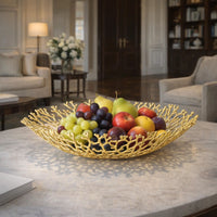 Obstschale - Korallenoptik - Edle Runde-Schale Design-Fruchschale Corallo Bowl