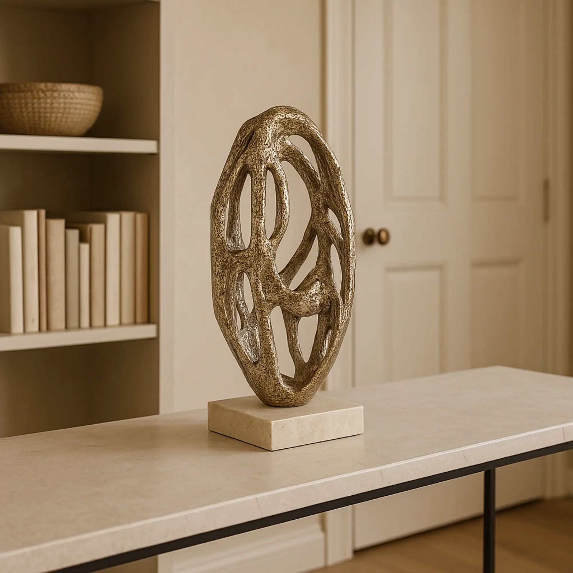 Dekoobjekt - Skulptur Abstrakte Ovalstruktur Ovum Aeternum Default Title