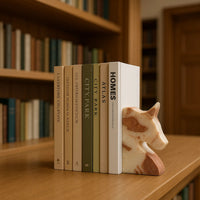 Buchstütze - Buchhalter aus Naturstein - Skulpturaler Buchhalter Equus Duo Classique