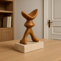 Dekoobjekt - Abstrakte Designskulptur, Metall Kunstobjekt - Skulptur organisch-abstrakte Loft-Form Morphé Terra