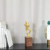 Dekofigur - Skulptur Ausdrucksstarke Tischfigur Fortitudo d’Or