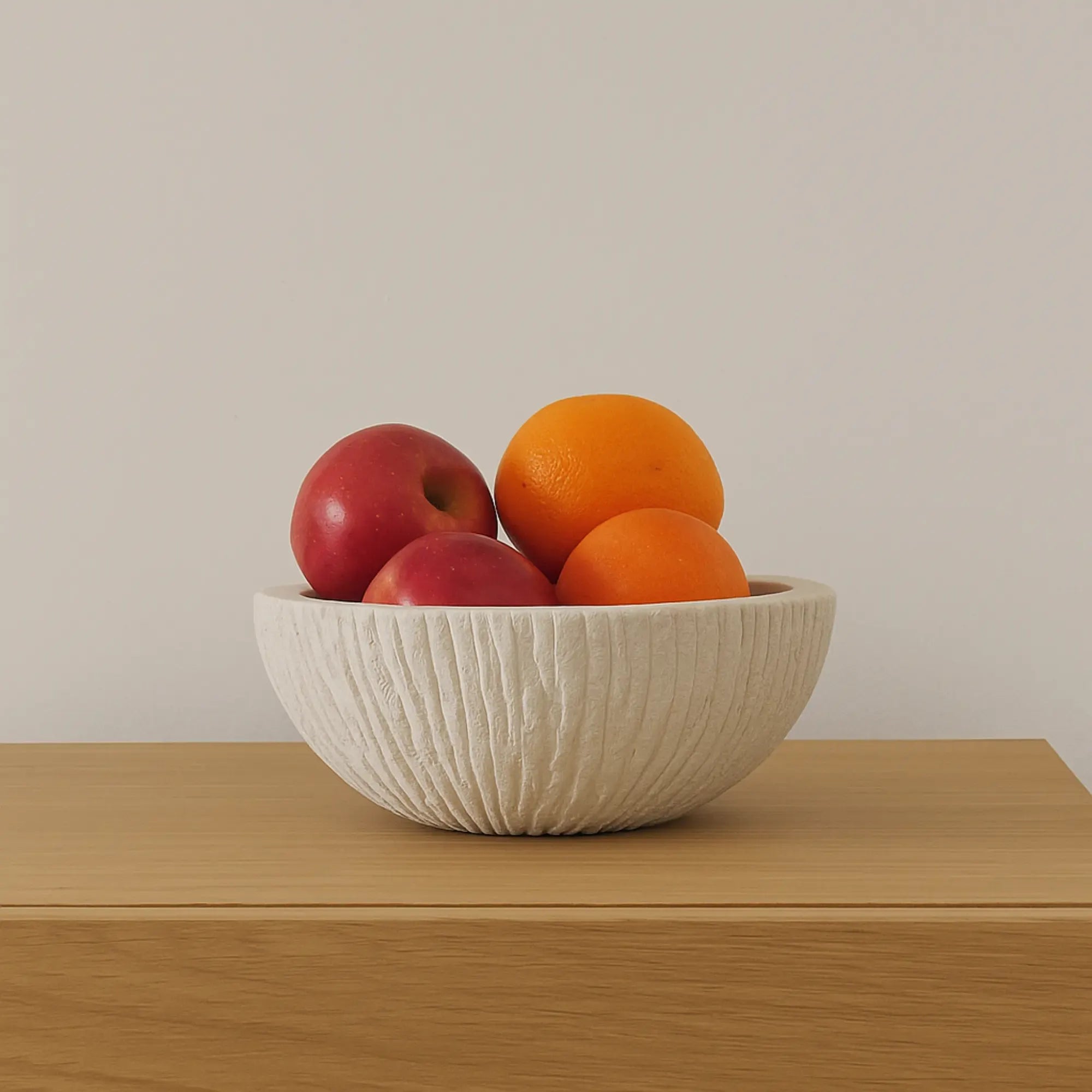 Servierschale - Relief Design 20cm - Schöne runde Obstschale Afina