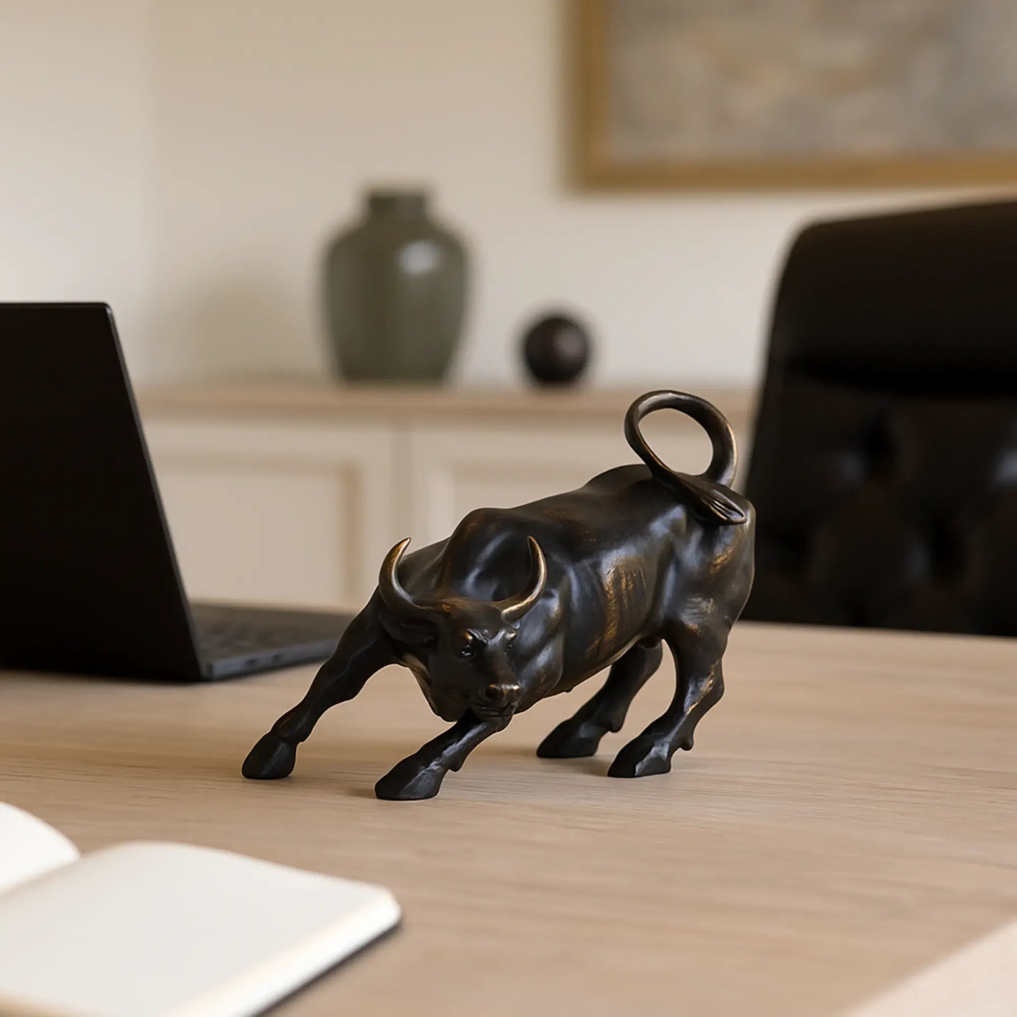 Tierfigur - Skulptur Kraftvoller Bulle Taurus Fortis Default Title