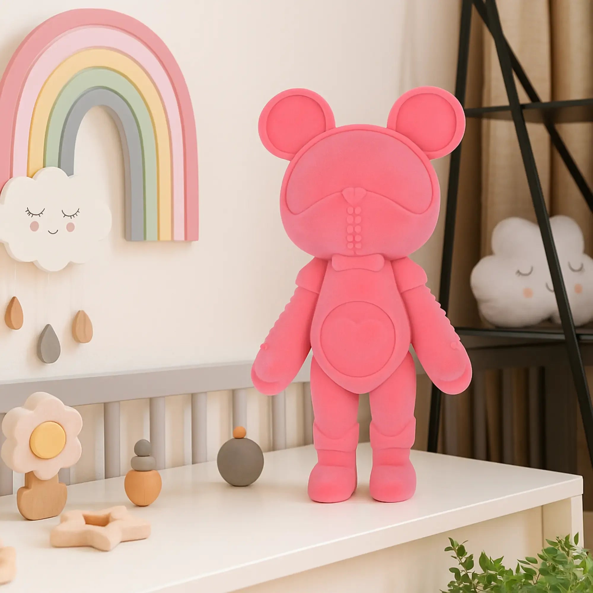 Samtfigur - in Bärform - Trend Dekofigur Bär Deko-Objekt Ours Doux