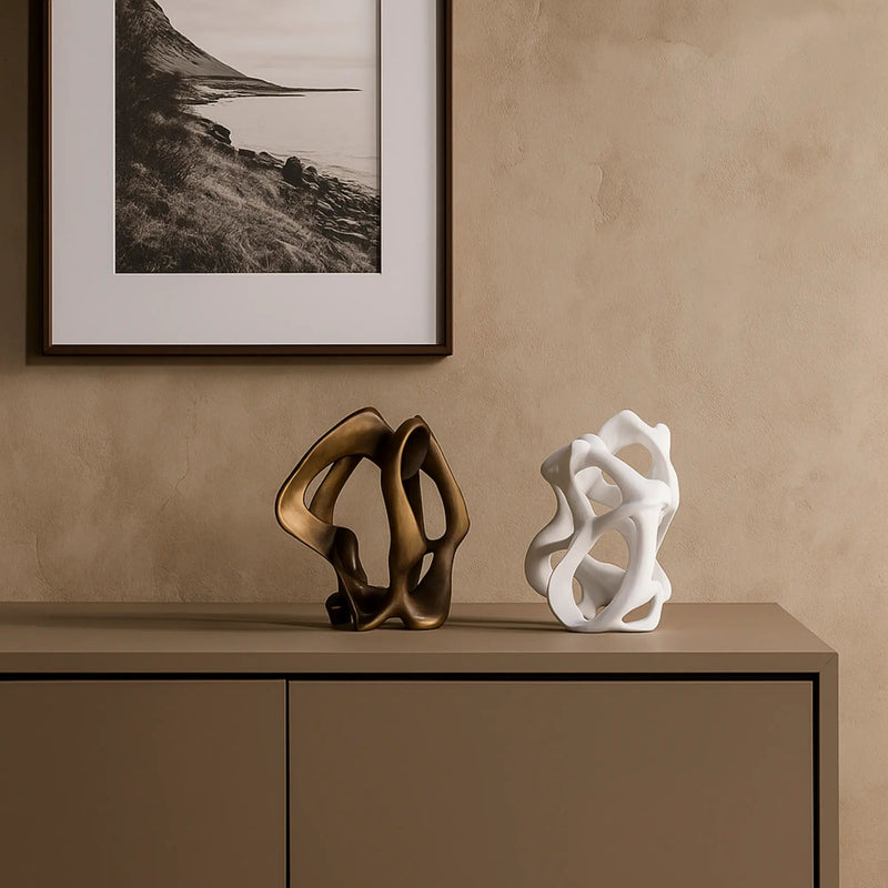Dekoobjekt - Strukturiert - Designer Skulptur Freundschaft