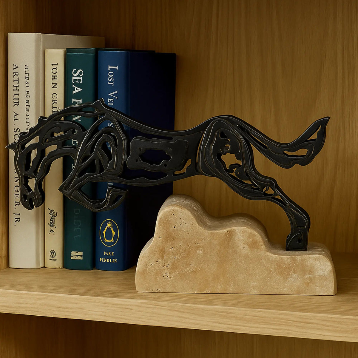 Tierfigur - Skulptur Industrielle Pferdeform Equus Impetus