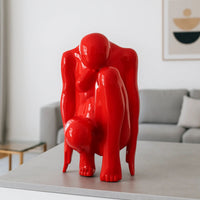 Frauenfigur - Frauenfigur Abstrakte Hochglanz Statue Figura Rubra