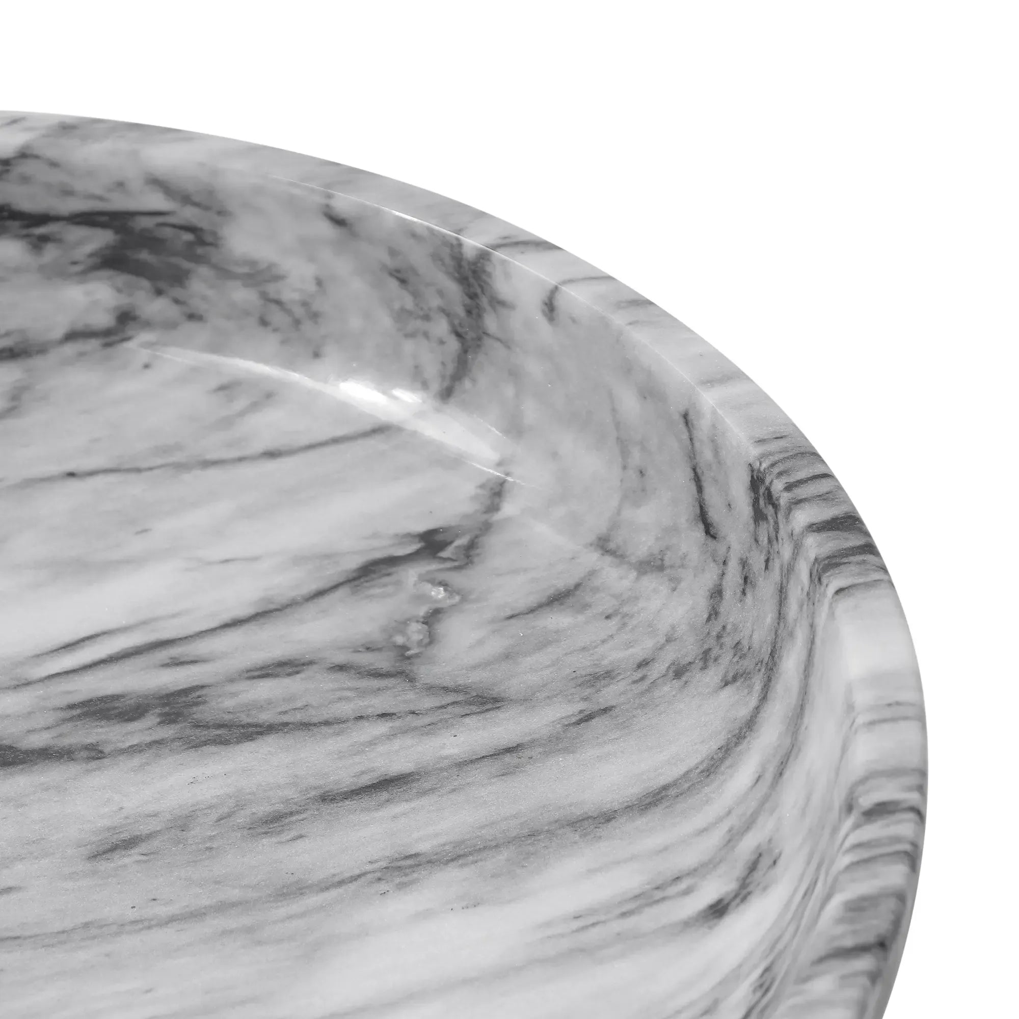 Marmorschale - rund 36 cm - Schwerte Steinschale Deko-Schüssel Schale Bol Eclipse