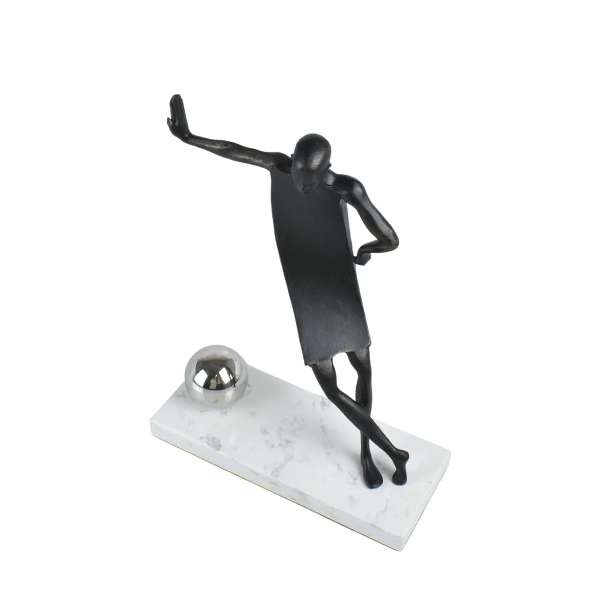 Dekofigur - auf Marmorsockel - Sportlerfigur Athletenstatue Portero