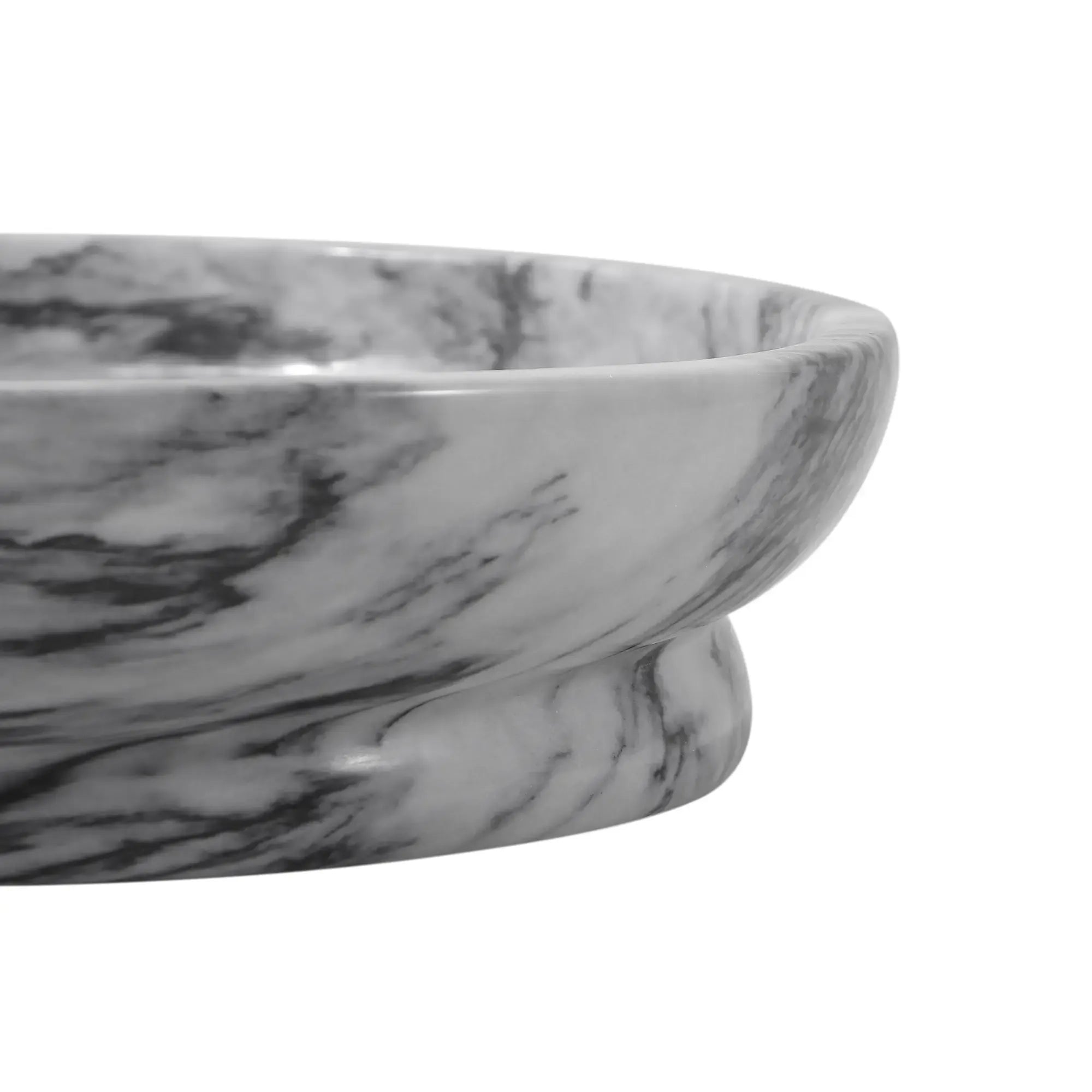 Marmorschale - rund 36 cm - Schwerte Steinschale Deko-Schüssel Schale Bol Eclipse