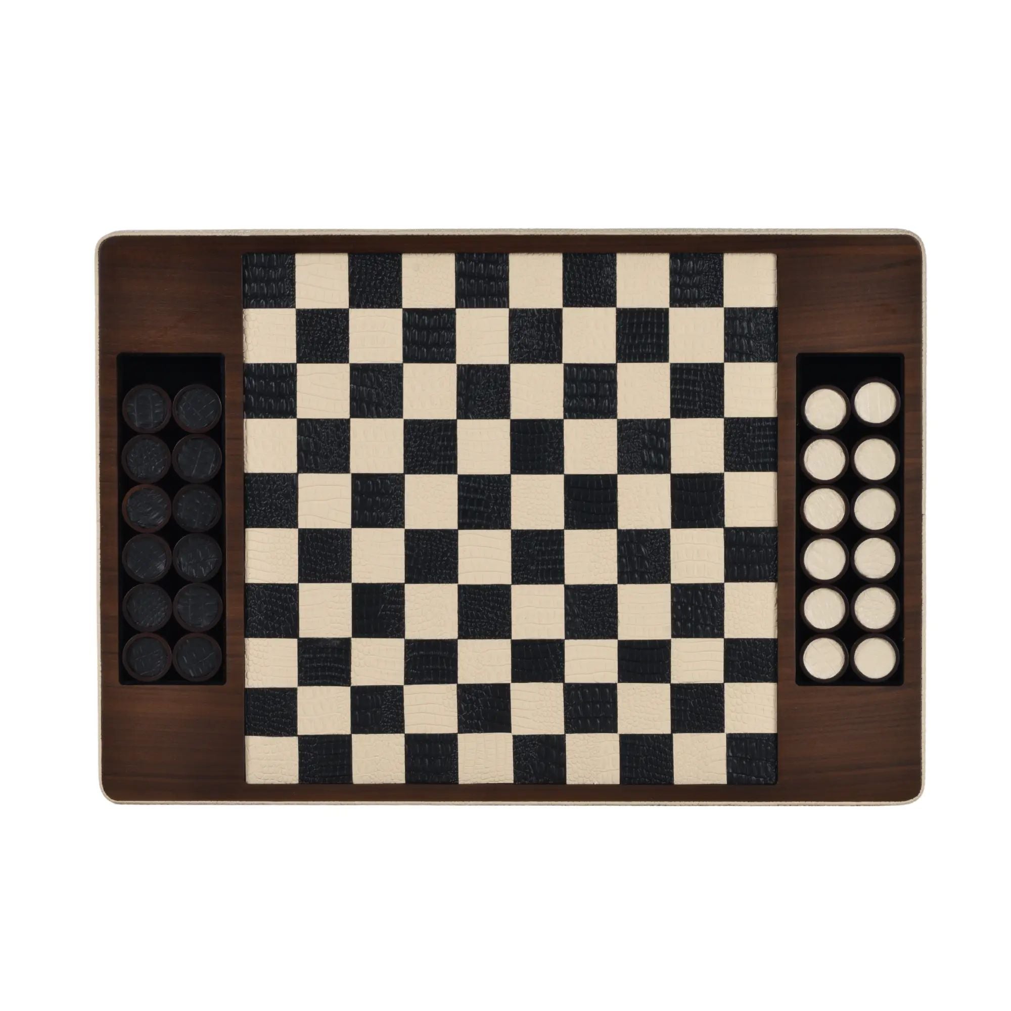 Damespiel - Checkers Brettspiel - Exklusives Strategiespiel Elegance Checkers Damespiel Default Title