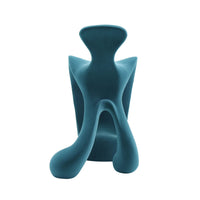 Samtdeko - extravagante Dekoration - Deko- Designobjekt Figur aus Samt Gambe
