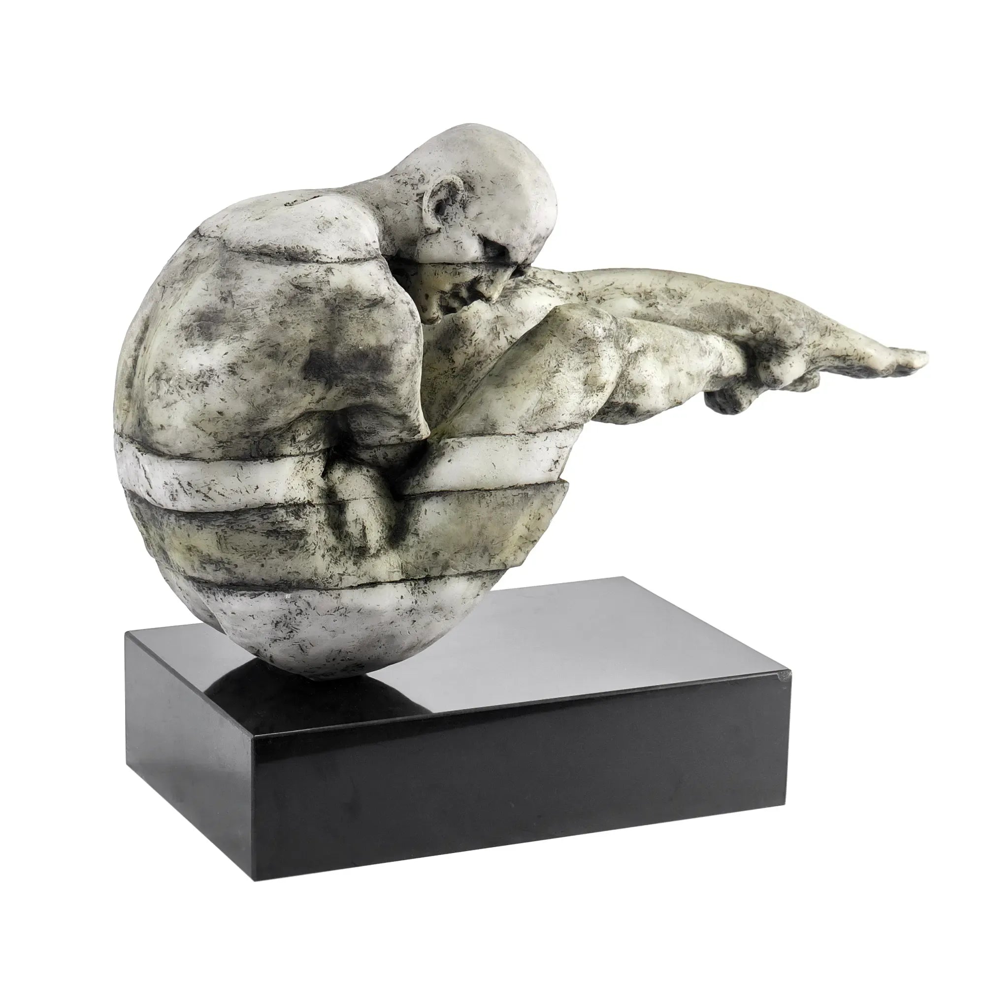 Skulptur - Menschenskulptur - Große Figurenskulptur Kunststein-Skulptur Human Arc