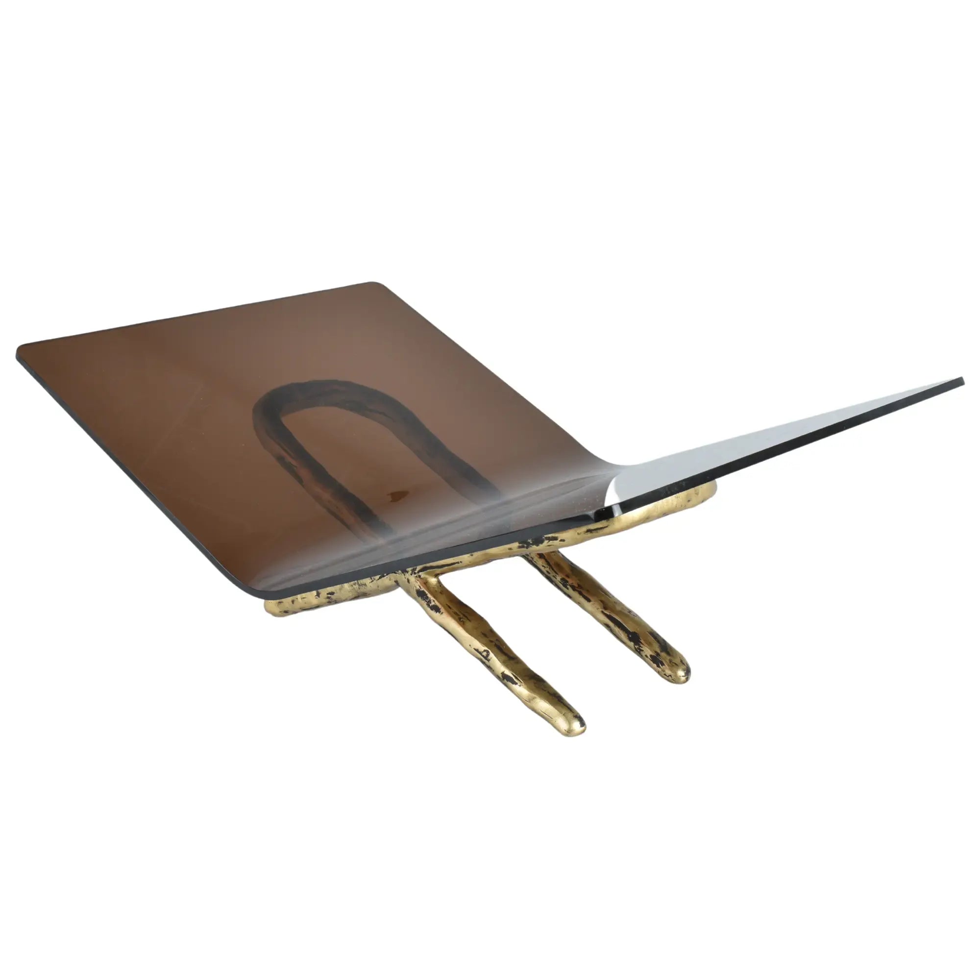 Buchständer - Freistehend - Designer Buchablage Settantenne Braun