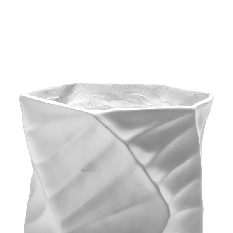 Tischvase - Keramikoptik - Große Standvase Struktur Wellenvase Vasi Duo