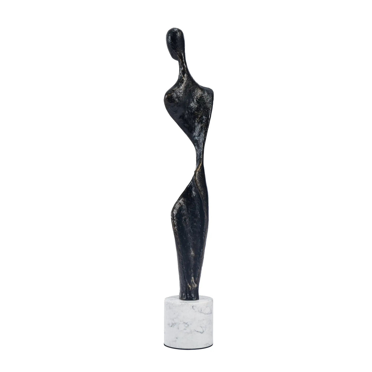 Dekoskulptur - Stahl-Skulptur - Moderne Statue elegante Damenfigur Figura Eleganza