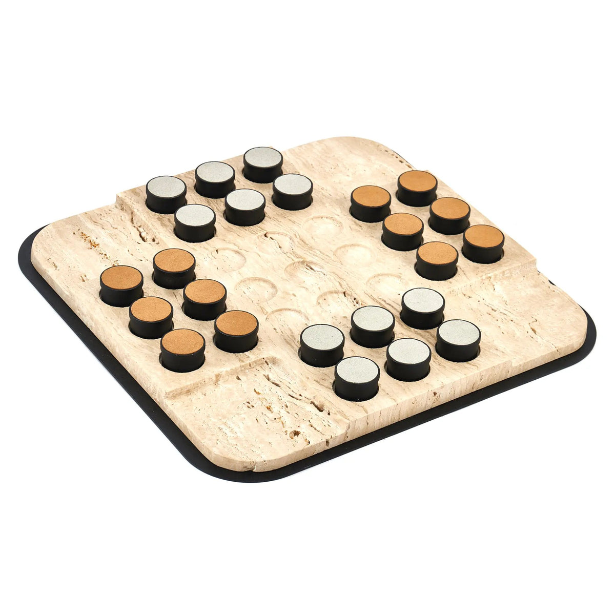 Tischspiel - Solitär-Spiel - Luxus Tic-Tac-Toe Brettspiel Ludus Magnus