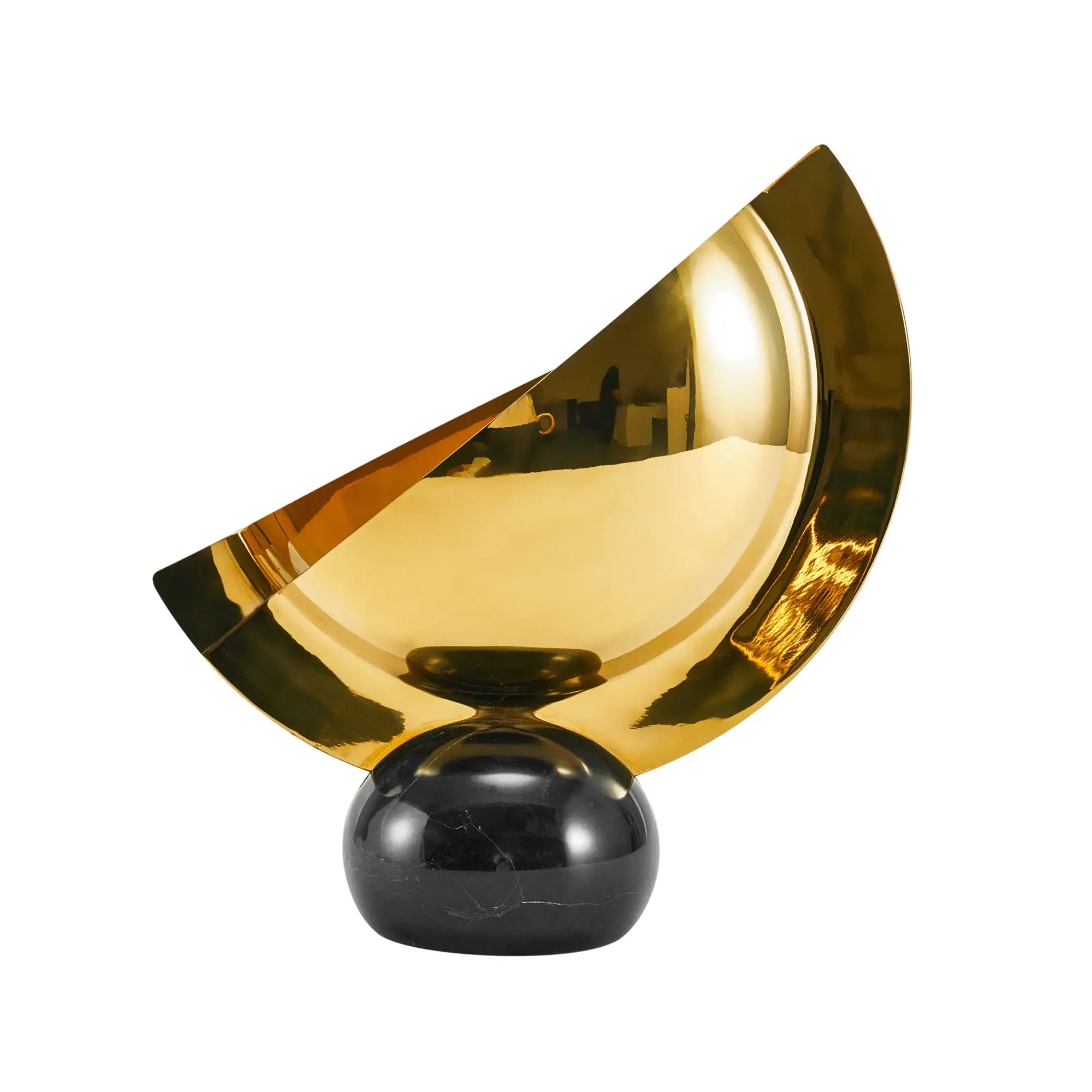 Dekoschale - Tafelaufsatz - Dekoschale auf Marmor Tischvase auf Marmor Mezzaluna Default Title