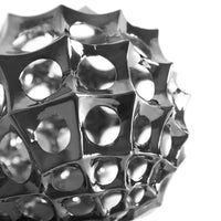 Dekokugel - glänzende Spitzform - Abstrake Tischdeko Designerkugel Sphère Argentée