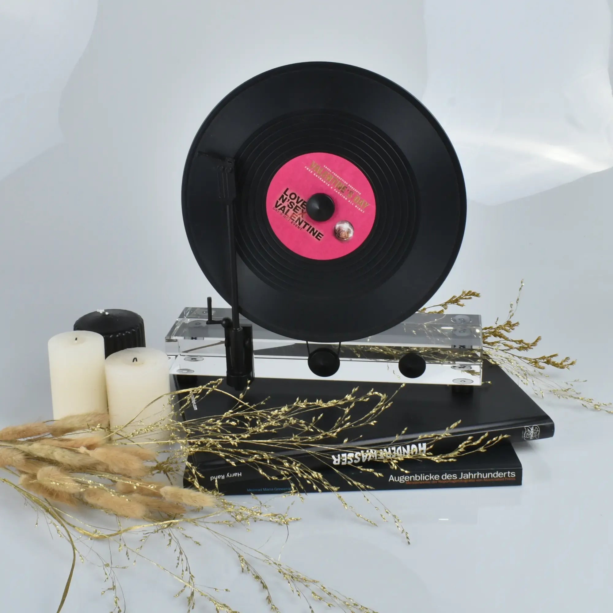 Dekoobjekt - für Tische und Regale - Dekoratives Plattenspieler Retro Grammophon