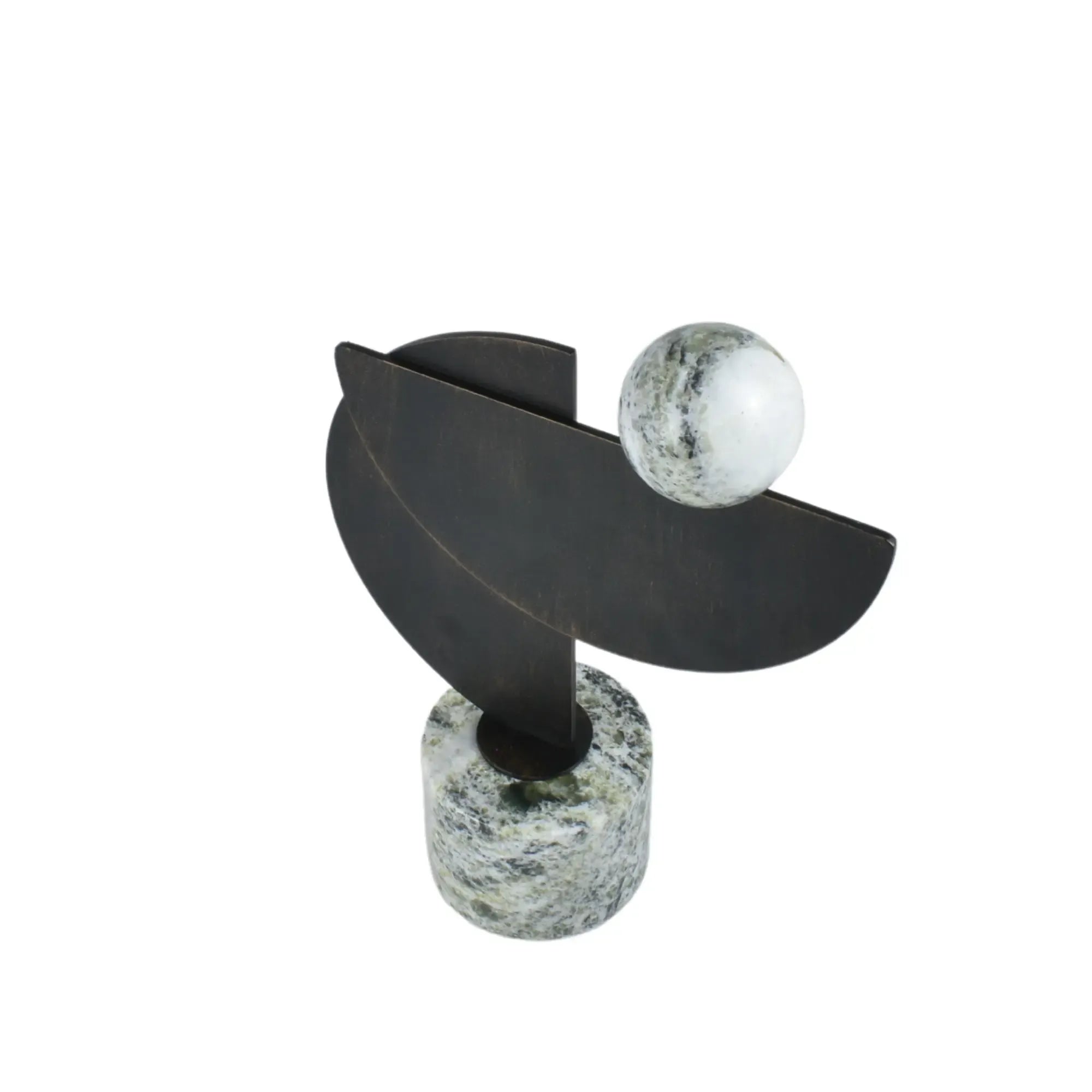 Dekoobjekt - geometirsch - Design Skulptur für Wohnzimmer Regal-Deko Géométrique Bronze Default Title